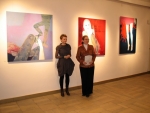 <h4>Wernisa, Ewa Zwarycz i Dyrektor BWA Katarzyna Pisarczyk otwieraj wystaw, 19 listopad 2010 r.</h4>