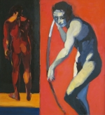 Kupido z cyklu 'Impresje Pompejańskie', olej, płótno, 100 x 92 cm, 2005, fot. K.Pisarczyk