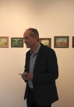 Autor wystawy - Andrzej Luściński w dniu wernisażu 5 VII 2013 r.