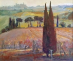 Stanisaw Chomiczewski, Toskania. Winnica, ol., p., 50 x 60 cm