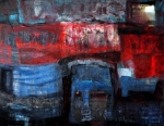 Dorota Sandecka, b.t., olej, akryl, płótno, 100 x 130 cm, 2012 r.