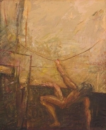 Feliks Falk, ''Prba'', olej, ptno, 110x89 cm