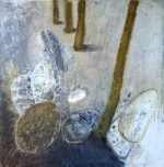 Grayna Grabowska, Jesie w grach, akryl, ptno, 100 x 100 cm, 2018 r.