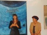 <h4>Grayna Kieliska wraz z Dyrektor BWA Teres Pilch podczas otwarcia wystawy 01.07.2005r.</h4>