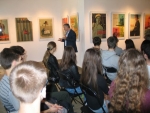 Spotkanie edukacyjne kuratora wystawy Jana Szymańskiego z młodzieżą, 27.04.2015