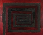Aleksandra Opalińska, ''Czerwony'', technika własna, 65 x 81 cm, 2012 - II Nagroda Burmistrza Sandomierza